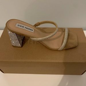 Steve Madden Sz7 Sasha Rhinestone Heels. Worn Once